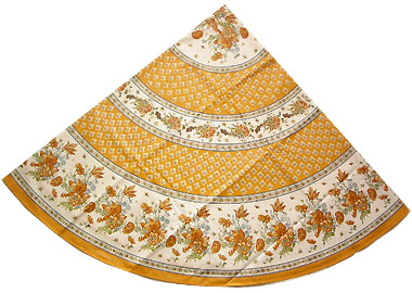 Round Tablecloth coated (Gians. orange) - Click Image to Close